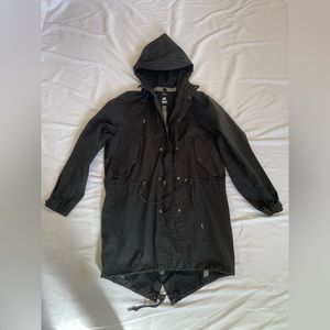 Nike Sportswear Trench Coat Black, Size Large